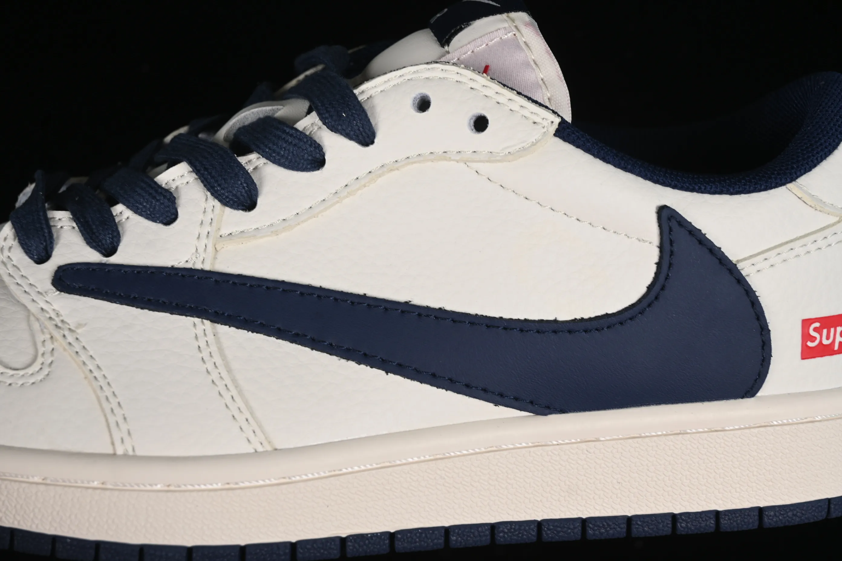 All categories Air Jordan Jordan series basketball shoes Air Jordan 1 Low High-end customized low-top sneakers Travis Scott x Fragment Design x Air Jordan 1 Low OG SP AJ1 Joe 1 Supreme joint-off-white navy low-top cultural casual sneakers XZ116